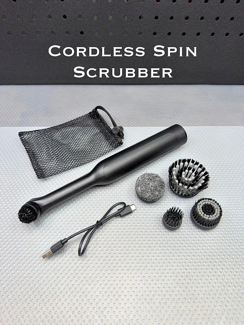 Cordless Spin Scrubber Cleaning Tool